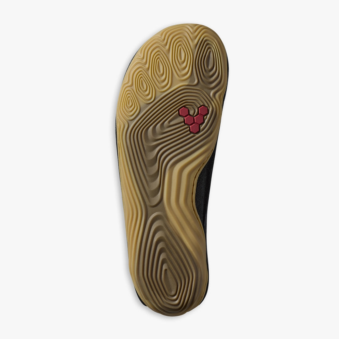 SENSUS WOMENS OBSIDIAN CRACKED LEATHER - Vivobarefoot