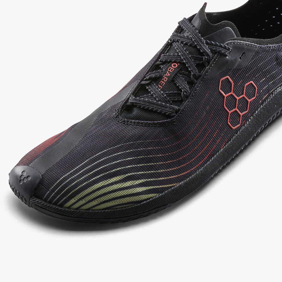 PRIMUS FLOW WOMENS OBSIDIAN/CHERRY TOMATO - Vivobarefoot