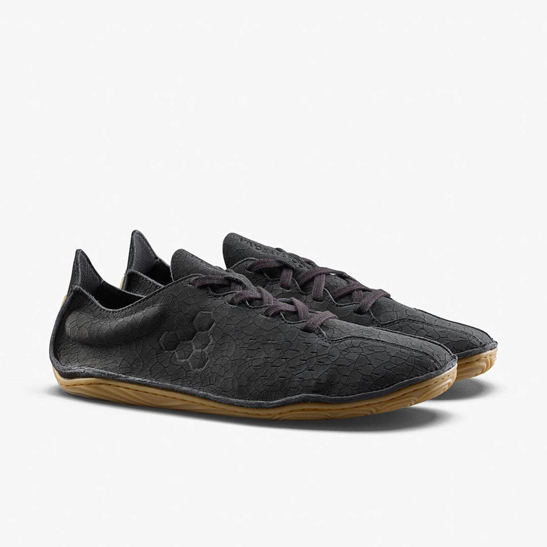 SENSUS WOMENS OBSIDIAN CRACKED LEATHER - Vivobarefoot