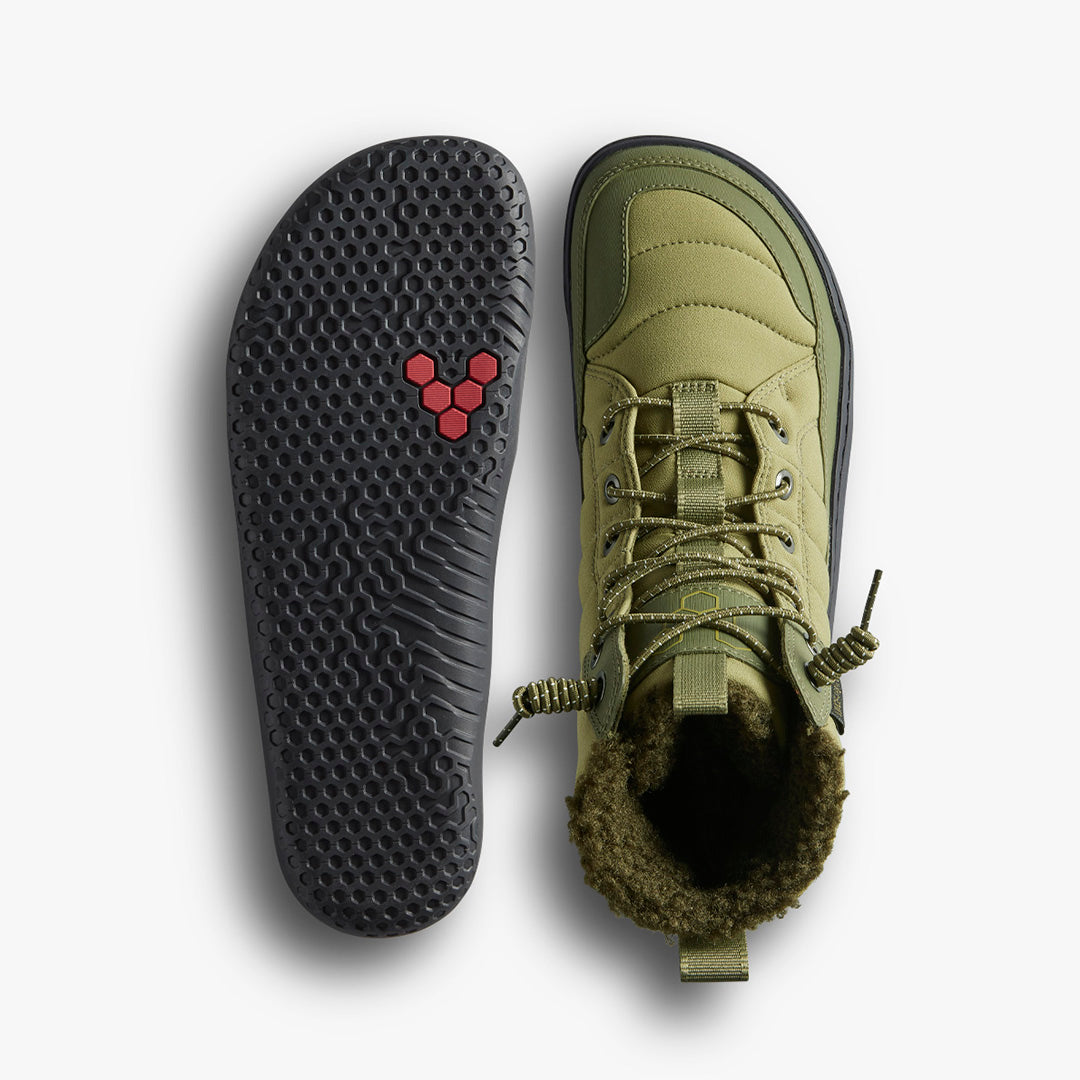 GOBI HIBER WOMENS OLIVE GREEN - Vivobarefoot