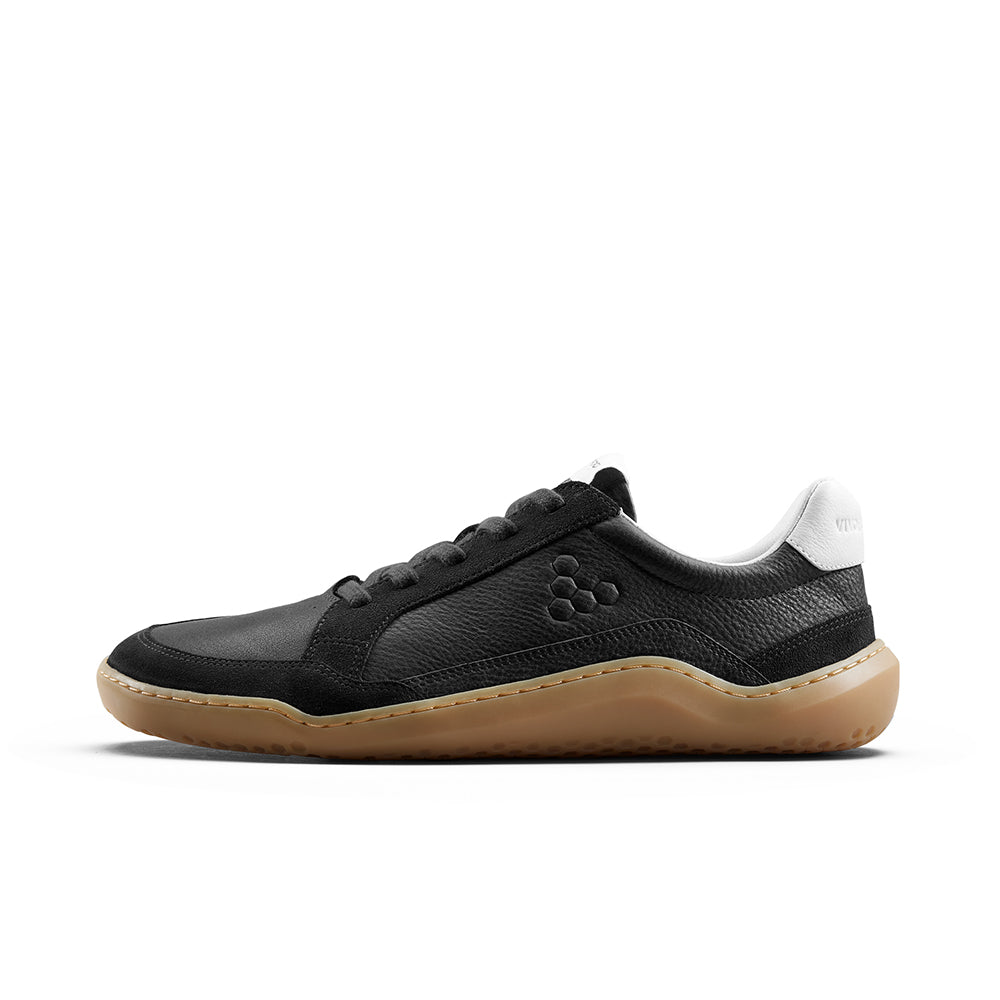 GOBI II SNEAKER PREMIUM LEATHER MENS OBSIDIAN - Vivobarefoot