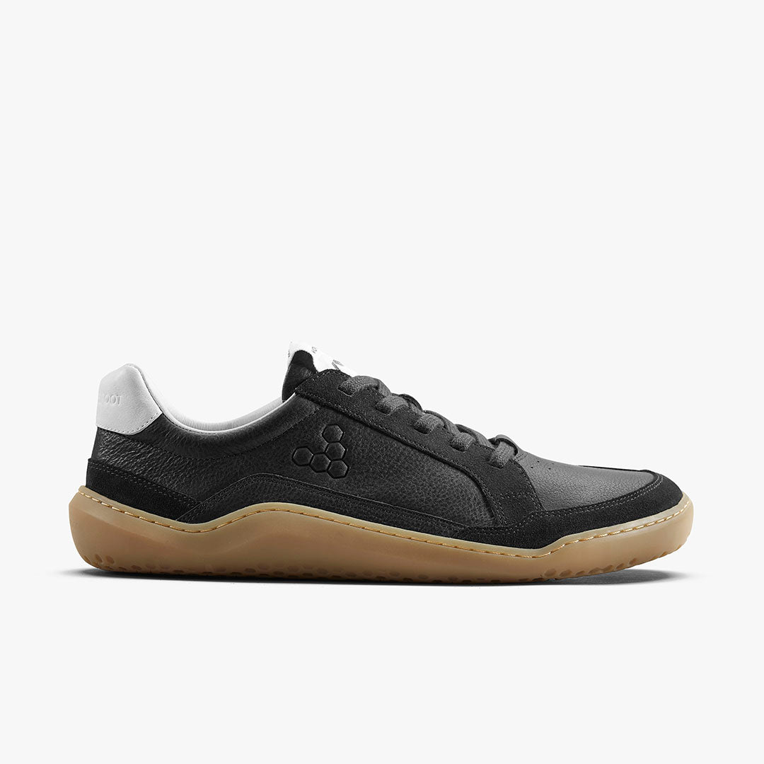 GOBI II SNEAKER PREMIUM LEATHER WOMENS OBSIDIAN - Vivobarefoot