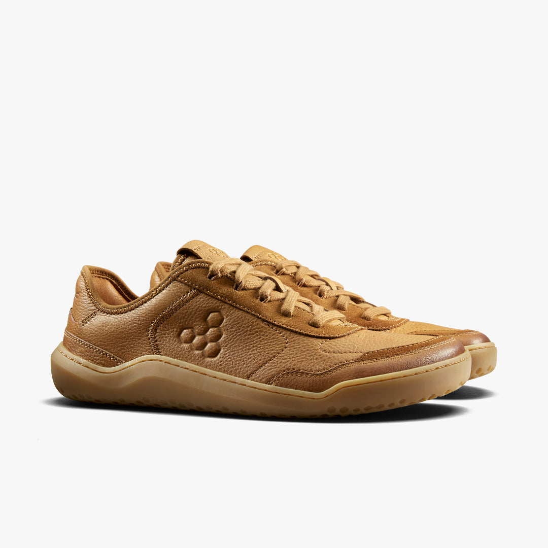 GOBI SNEAKER LEATHER MENS TAN - Vivobarefoot