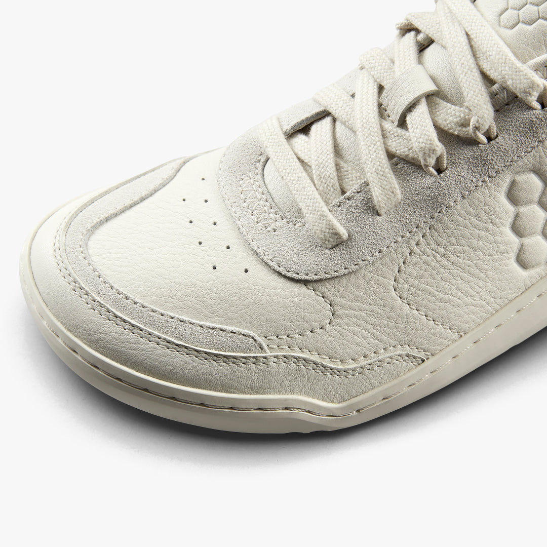 GOBI SNEAKER LEATHER WOMENS LIMESTONE - Vivobarefoot