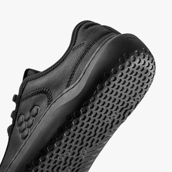 GOBI SNEAKER LEATHER MENS OBSIDIAN - Vivobarefoot
