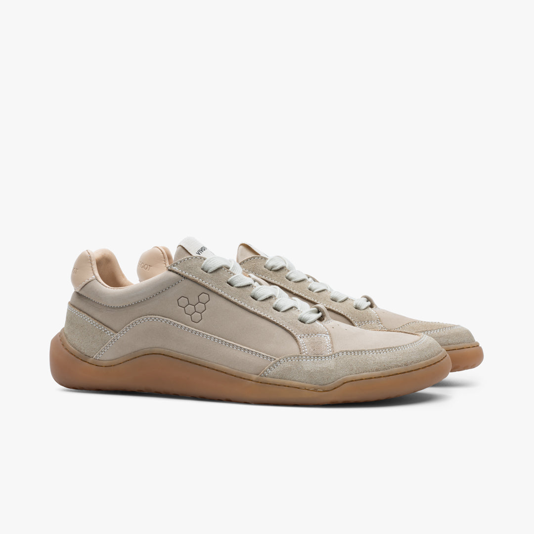 GOBI SNEAKER PREMIUM LEATHER WOMENS SAND - Vivobarefoot