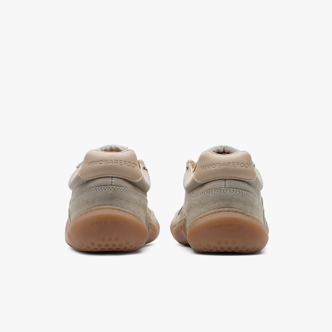 GOBI SNEAKER PREMIUM LEATHER WOMENS SAND - Vivobarefoot