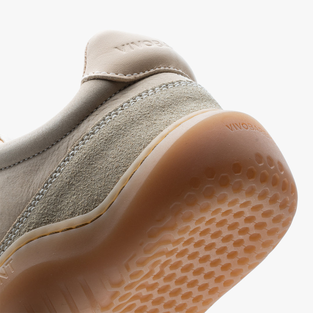 GOBI SNEAKER PREMIUM LEATHER WOMENS SAND - Vivobarefoot