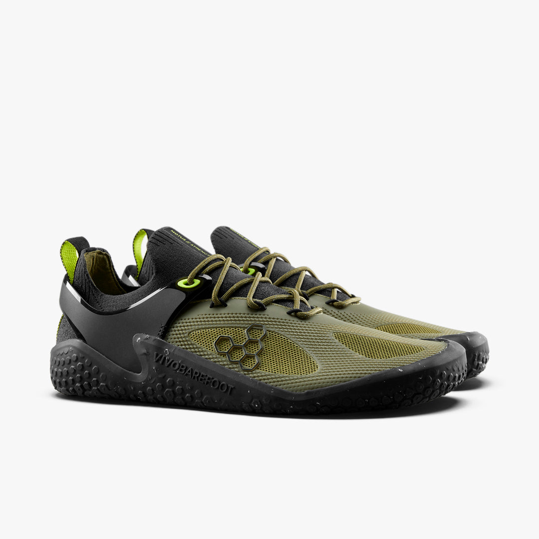 MOTUS STRENGTH WOMENS FOREST GREEN/ACID LIME - Vivobarefoot