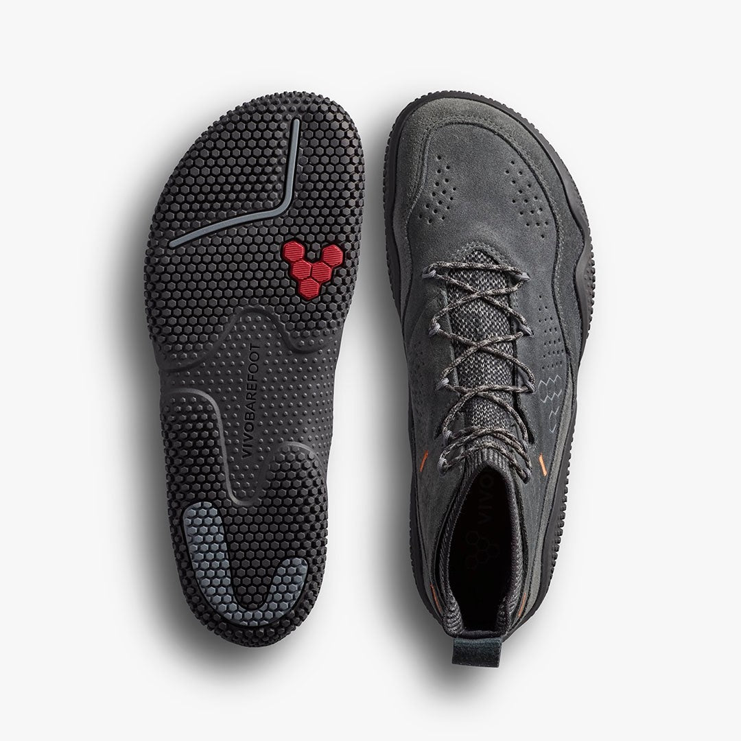 MOTUS STUDIO MID LTH MENS DARK SHADOW - Vivobarefoot
