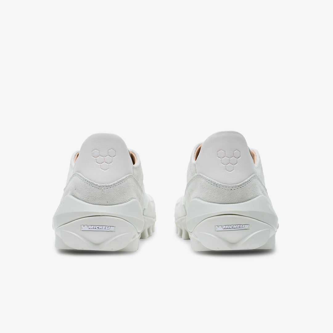 NOVUS WOMENS TRAINER SHOES WHITE LEATHER - Vivobarefoot