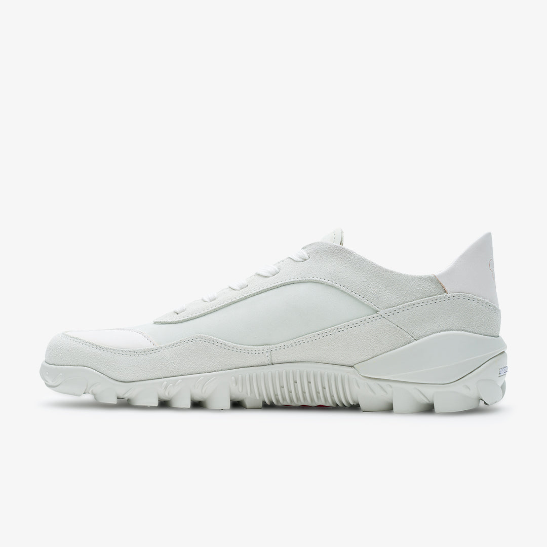 NOVUS WOMENS TRAINER SHOES WHITE LEATHER - Vivobarefoot