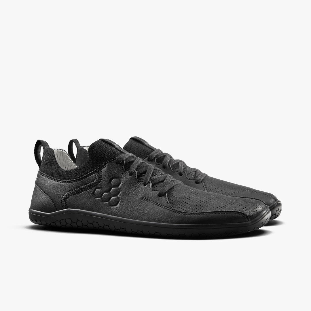 PRIMUS ASANA LEATHER MENS OBSIDIAN - Vivobarefoot