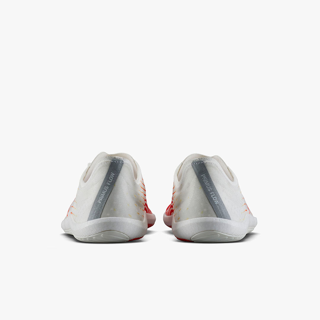 PRIMUS FLOW WOMENS BRIGHT WHITE/ NEON ORANGE - Vivobarefoot