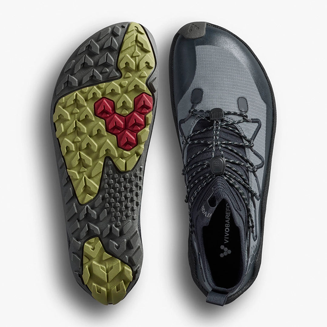 PRIMUS TRAIL FLOW MID MENS DARK SHADOW - Vivobarefoot