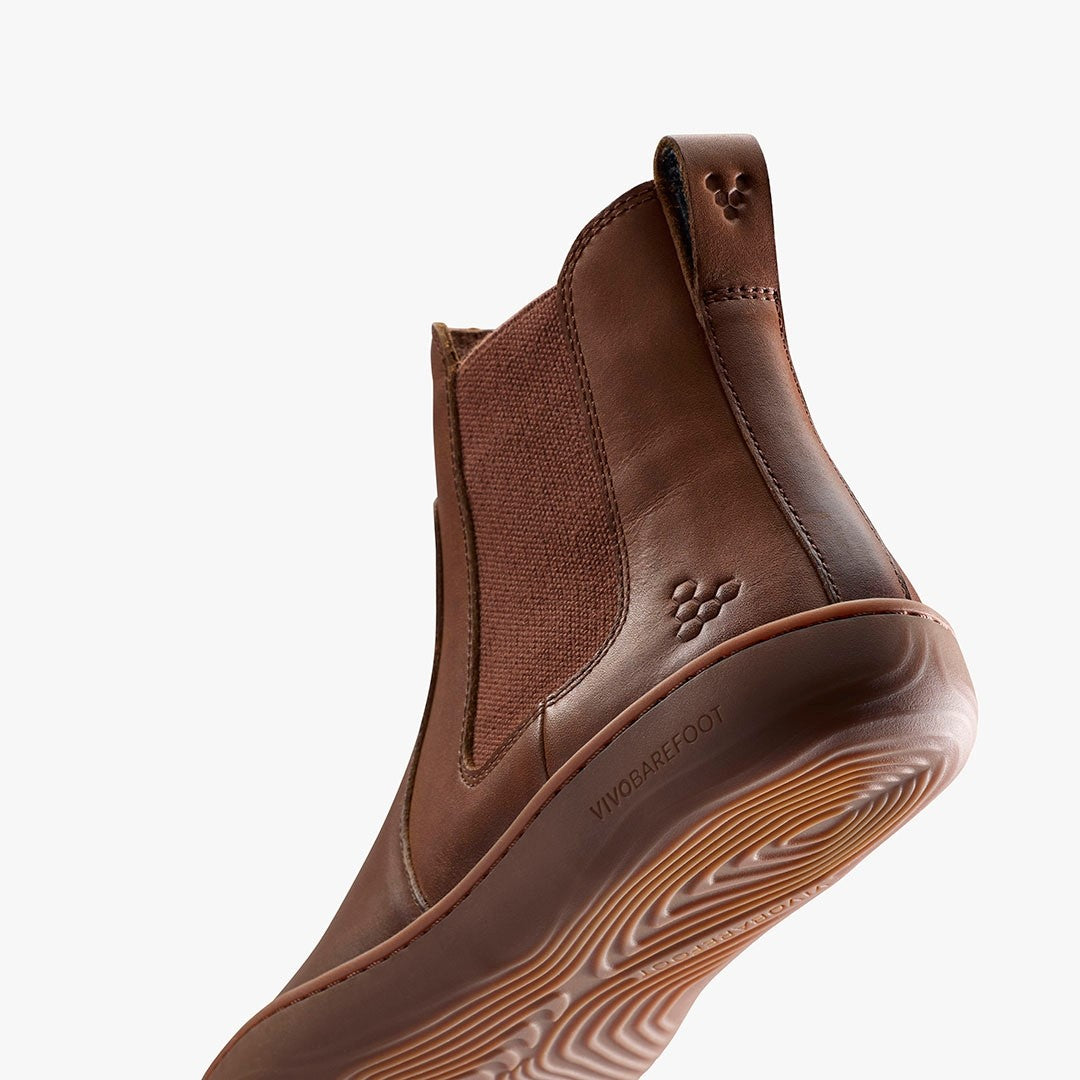 SENSUS CHELSEA MENS DARK TAN - Vivobarefoot