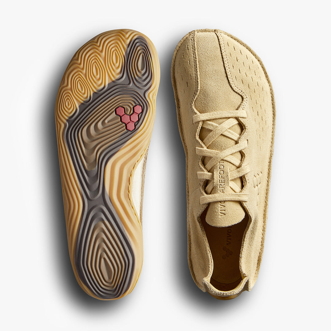 SENSUS MENS SUEDE BEIGE - Vivobarefoot