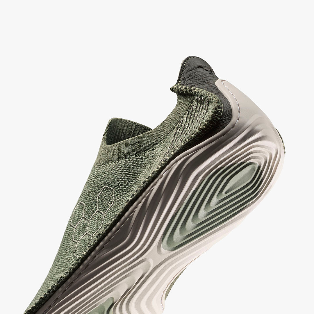 SENSUS SLIP ON KNIT MENS OLIVE NIGHT - Vivobarefoot