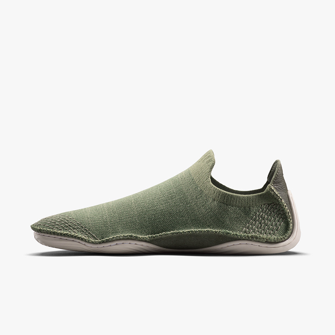 SENSUS SLIP ON KNIT MENS OLIVE NIGHT - Vivobarefoot