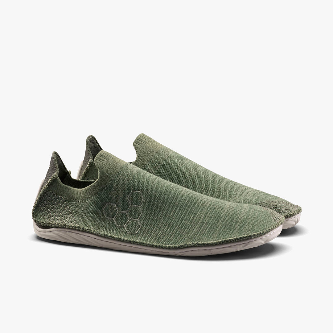 SENSUS SLIP ON KNIT MENS OLIVE NIGHT - Vivobarefoot