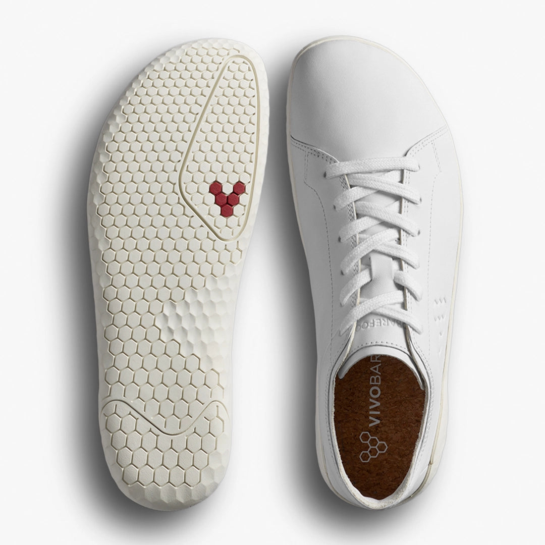 GEO COURT IV WOMENS BRIGHT WHITE - Vivobarefoot
