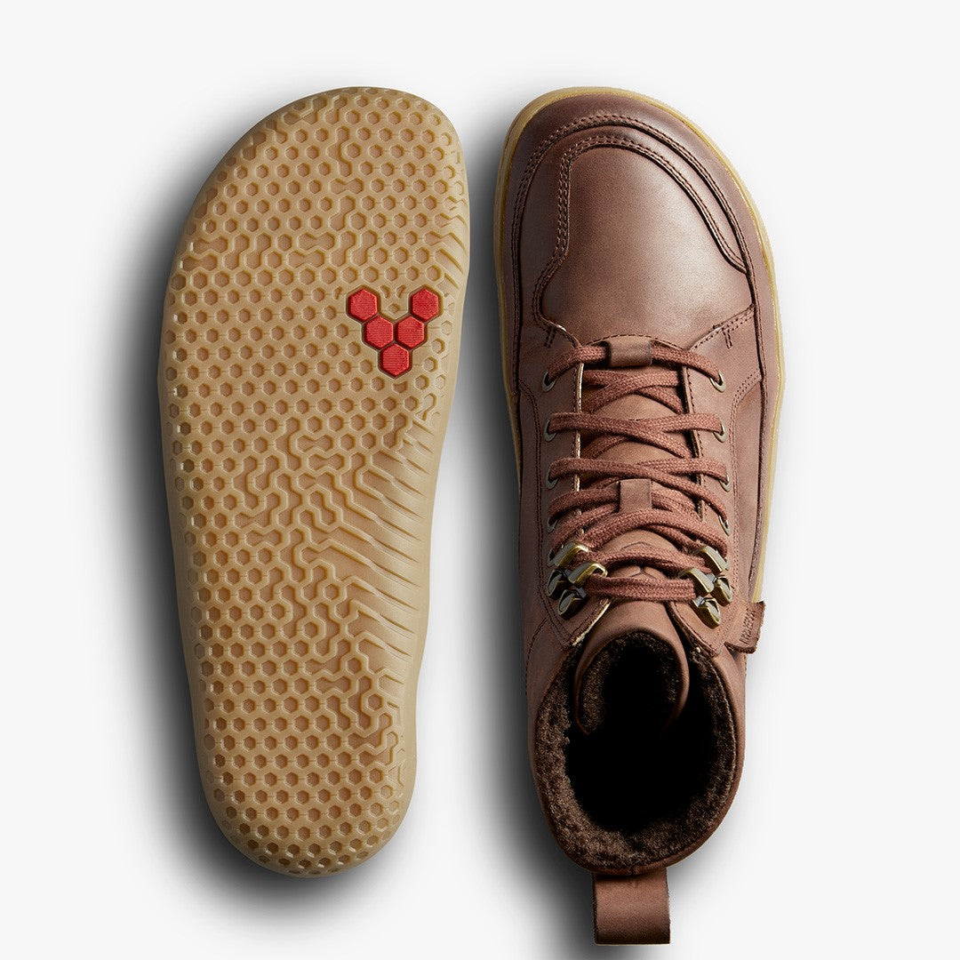 GOBI BOOT WARMLINED MENS BARK - Vivobarefoot