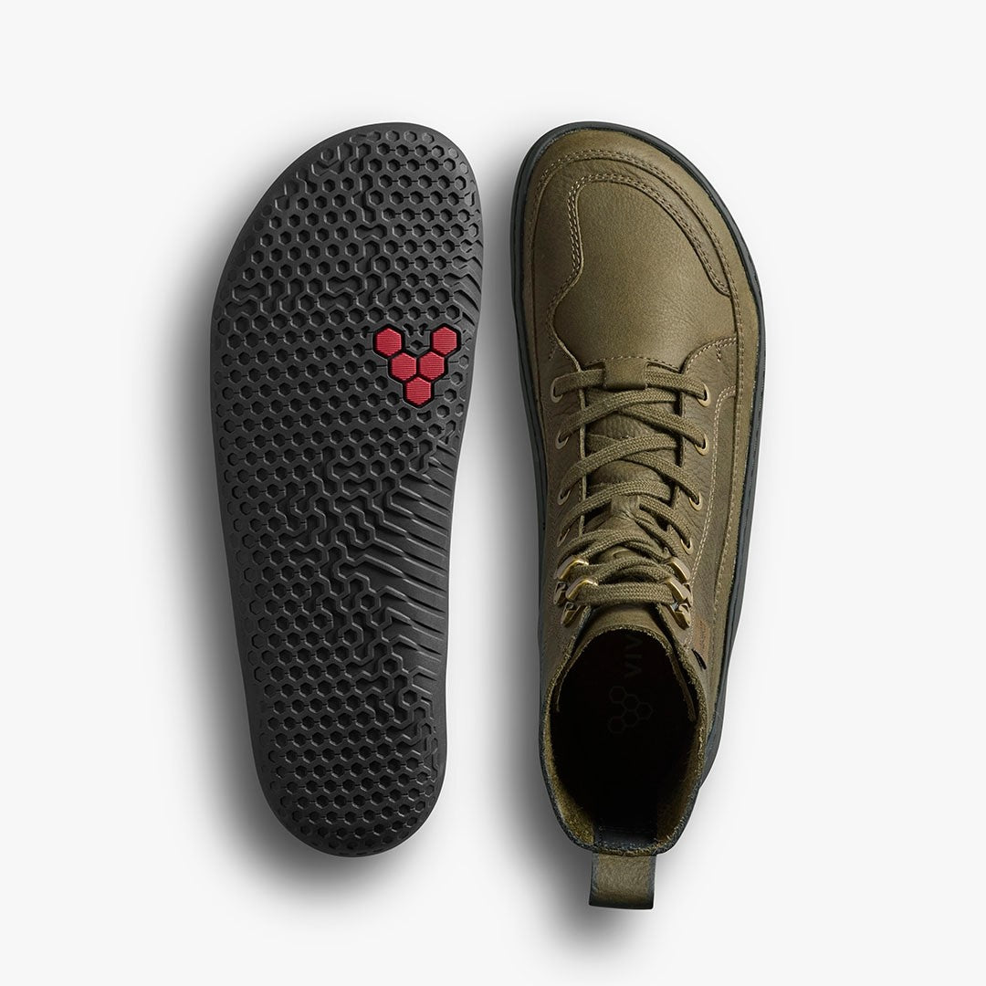 GOBI BOOT WOMENS DARK OLIVE - Vivobarefoot