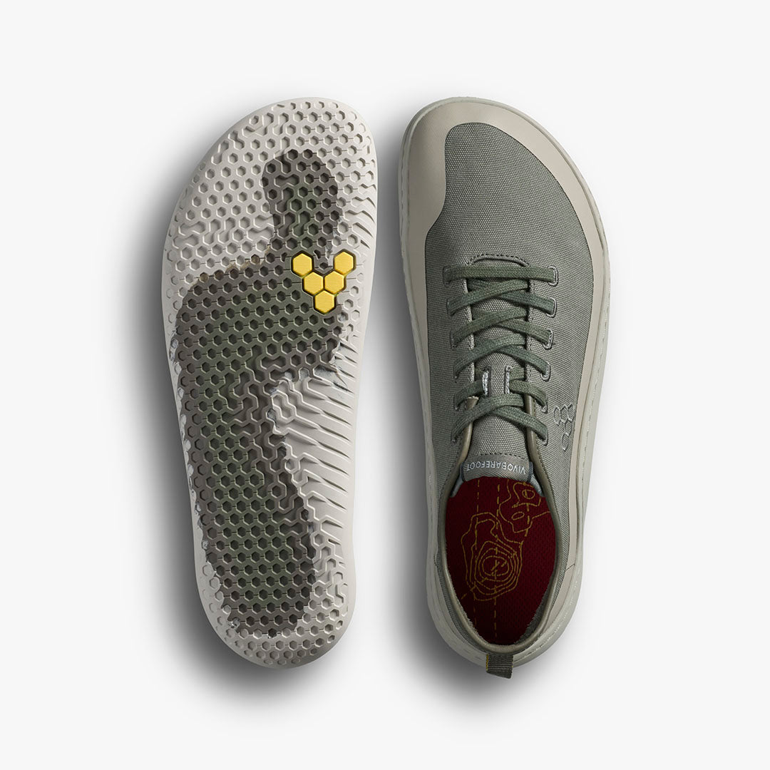 GOBI DUNE SNEAKER JJF WOMENS SHADOW GREEN - Vivobarefoot