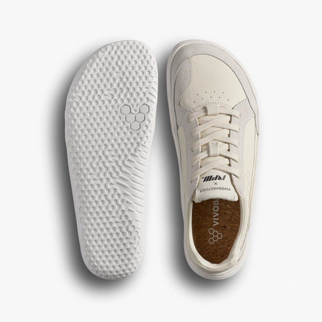 GOBI II SNEAKER LEATHER MENS LIMESTONE - Vivobarefoot
