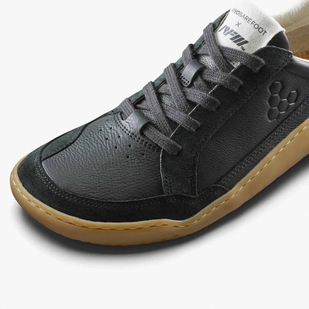 GOBI II SNEAKER LEATHER MENS OBSIDIAN - Vivobarefoot