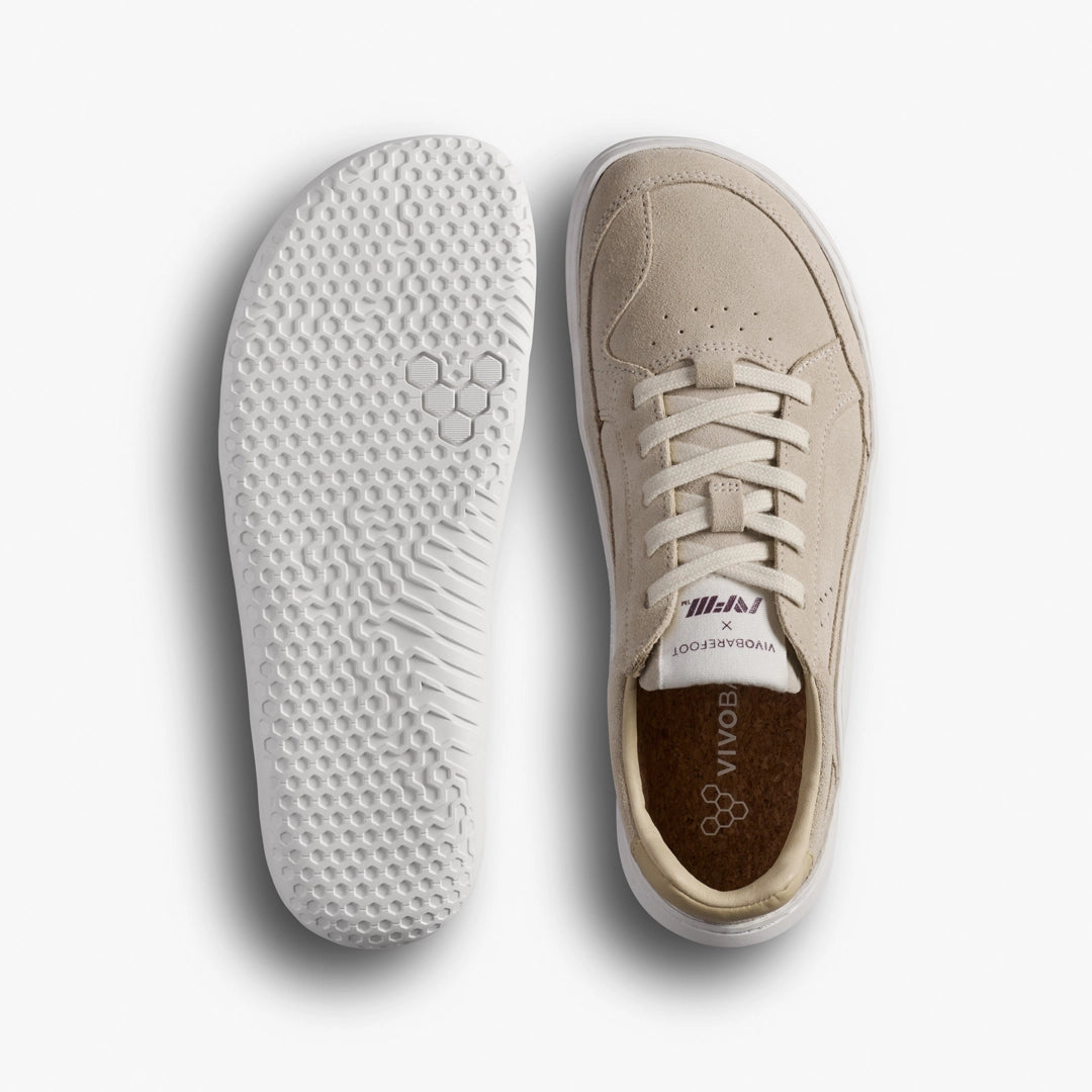GOBI II SNEAKER LEATHER MENS SAND/ FIG - Vivobarefoot