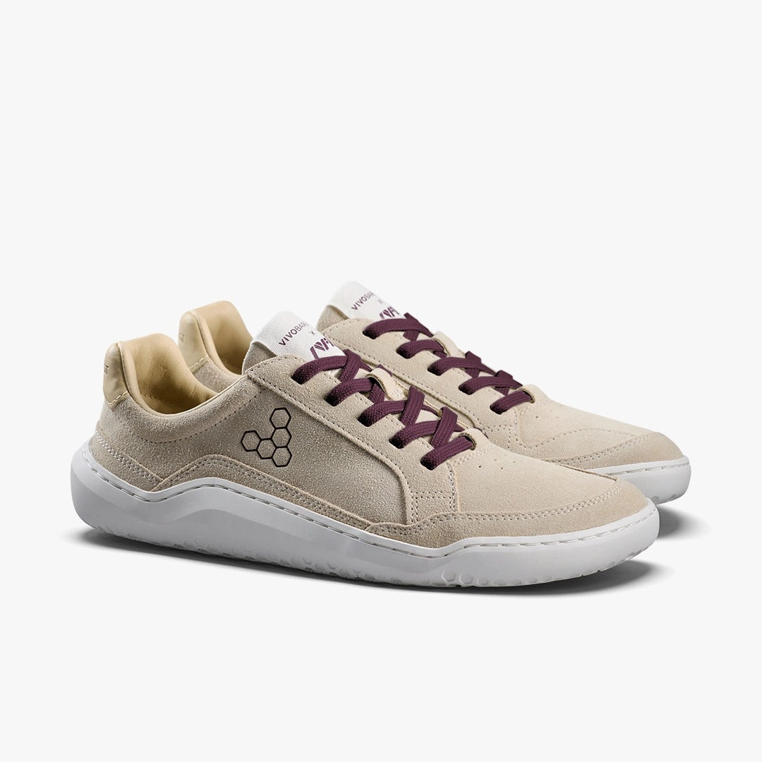 GOBI II SNEAKER LEATHER WOMENS SAND/ FIG - Vivobarefoot