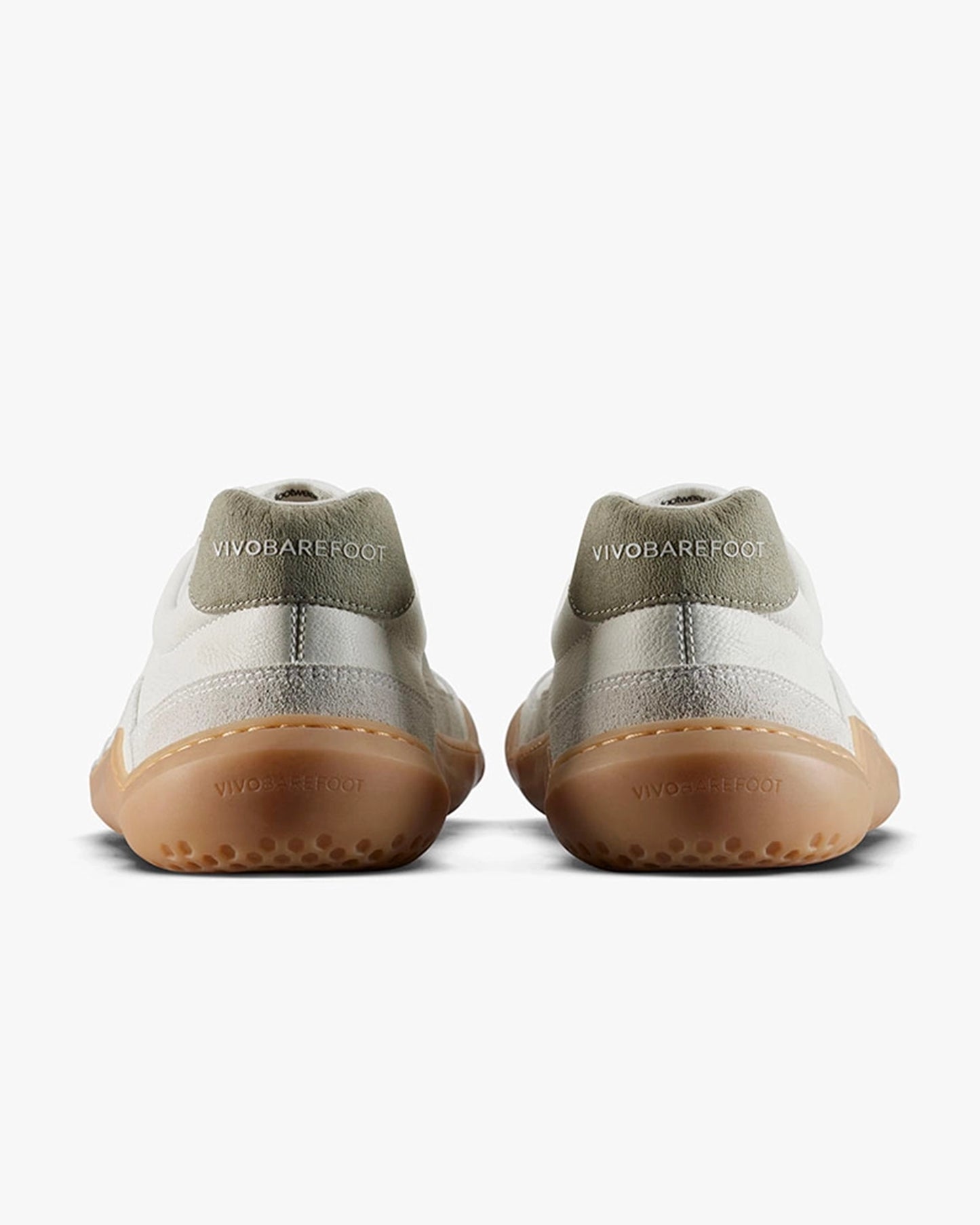 GOBI II SNEAKER PREMIUM LEATHER WOMENS LIMESTONE DUSTY GREEN - Vivobarefoot