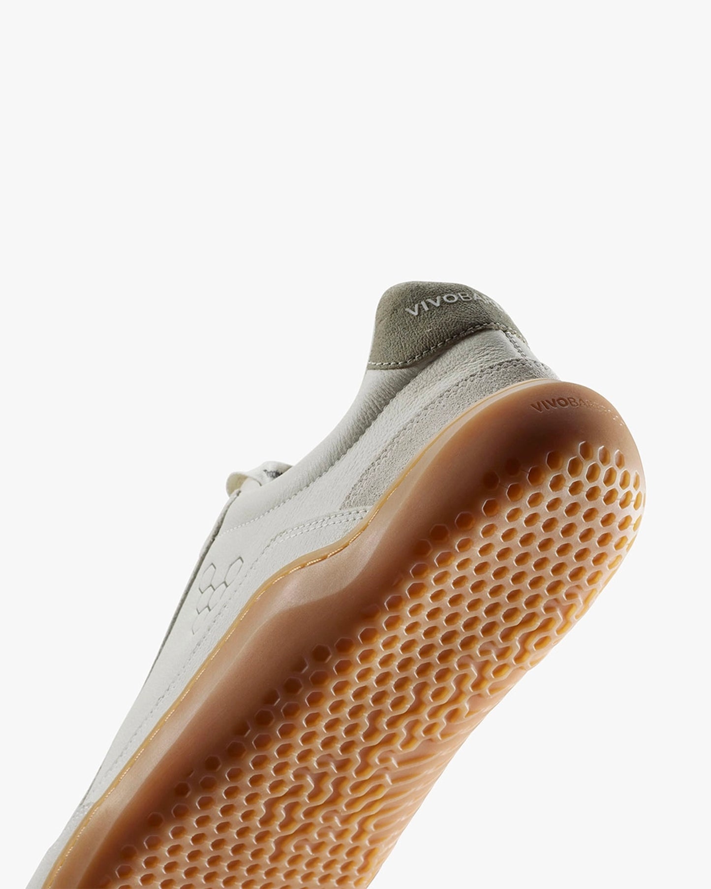 GOBI II SNEAKER PREMIUM LEATHER WOMENS LIMESTONE DUSTY GREEN - Vivobarefoot