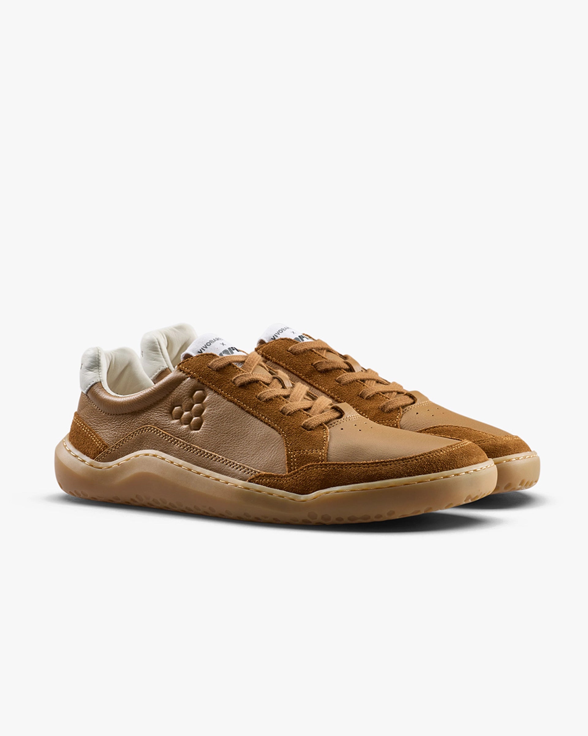 GOBI II SNEAKER PREMIUM LEATHER WOMENS TAN - Vivobarefoot