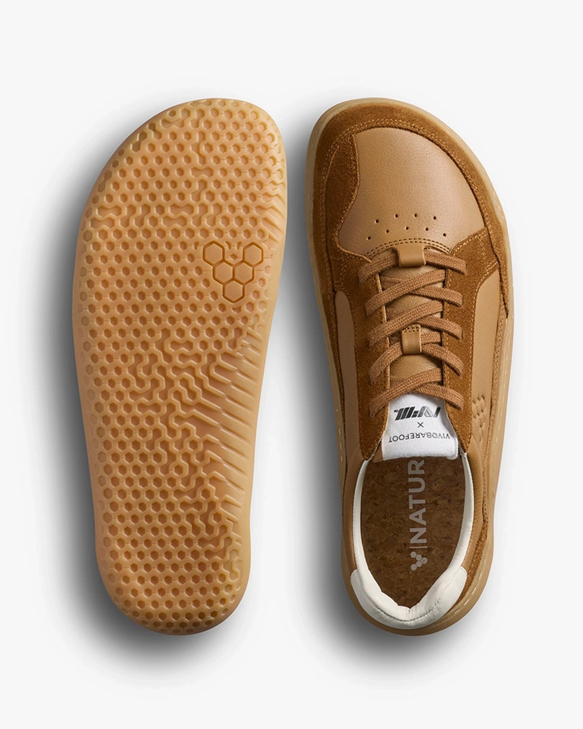 GOBI II SNEAKER PREMIUM LEATHER WOMENS TAN - Vivobarefoot