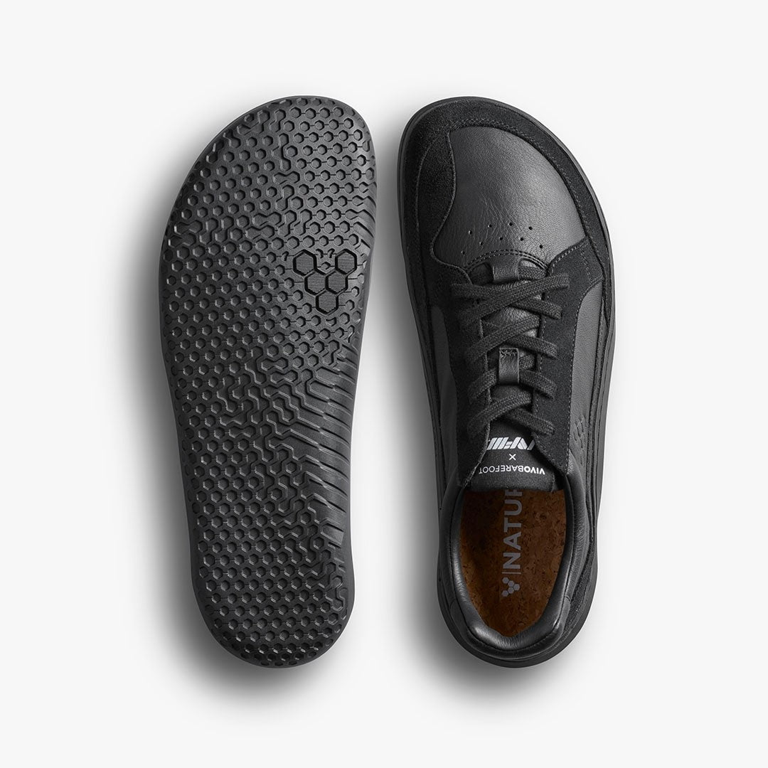 GOBI II SNEAKER PREMIUM
LEATHER  MENS TRIPLE OBSIDIAN - Vivobarefoot