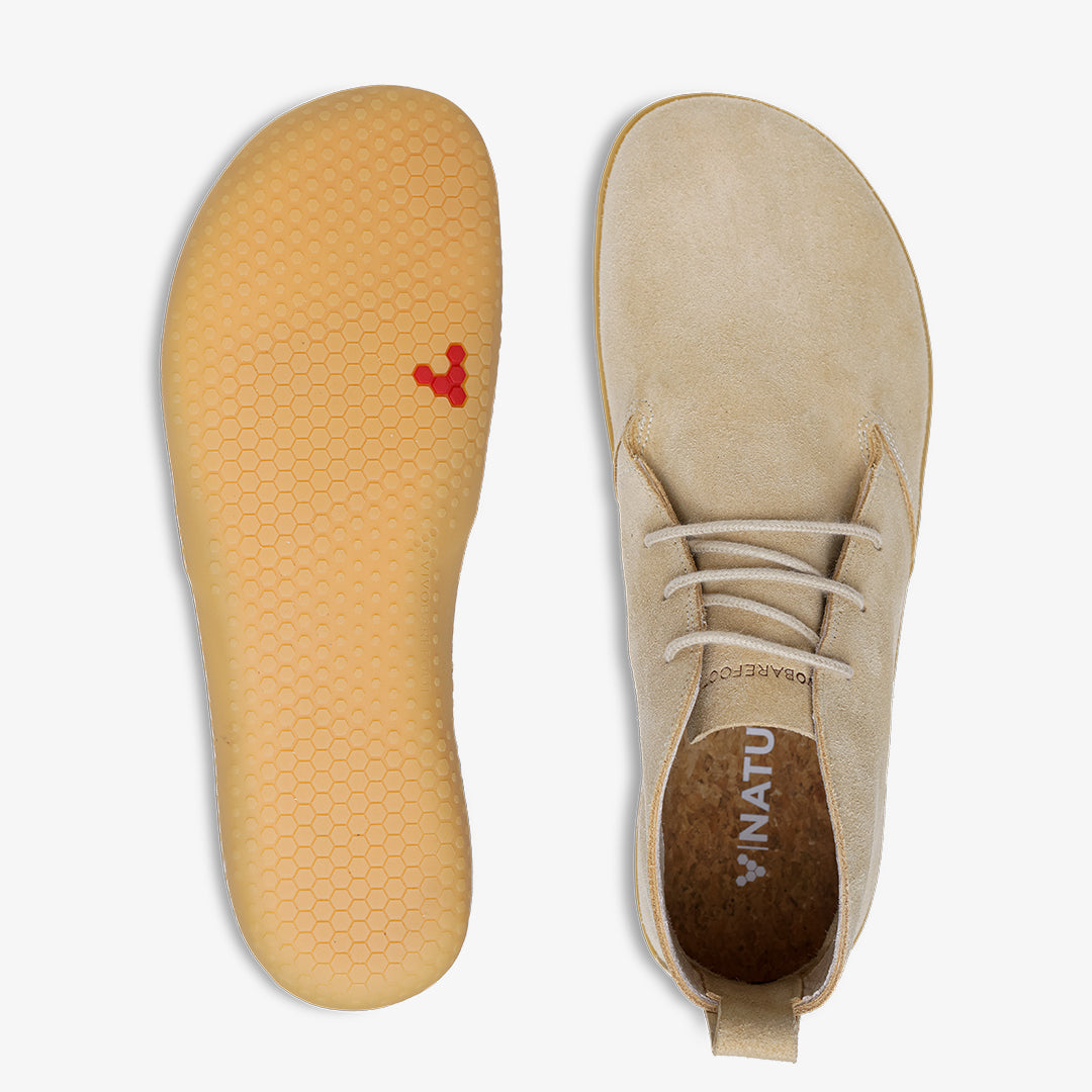 GOBI III SUEDE MENS NATURAL - Vivobarefoot
