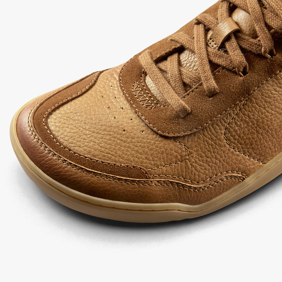 GOBI SNEAKER LEATHER MENS TAN - Vivobarefoot