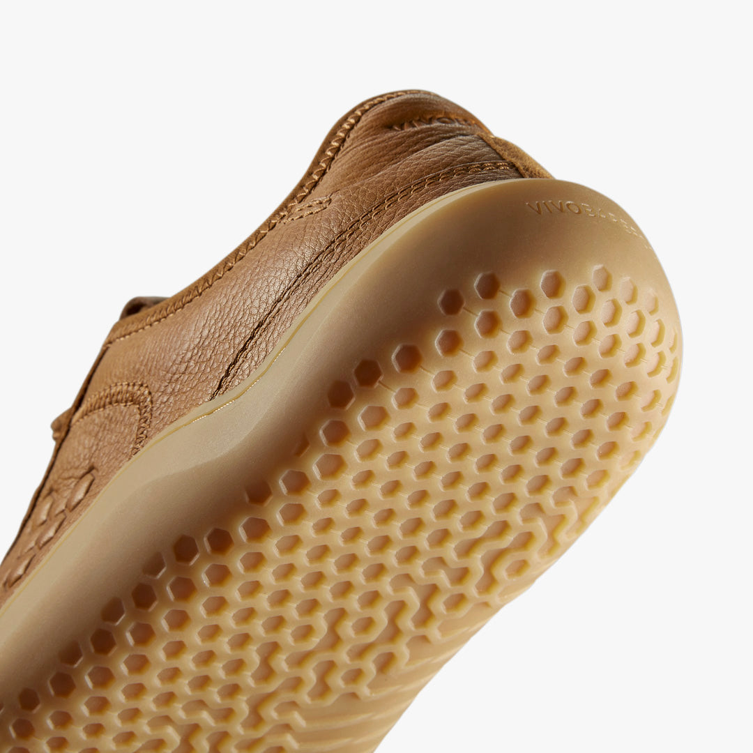 GOBI SNEAKER LEATHER MENS TAN - Vivobarefoot