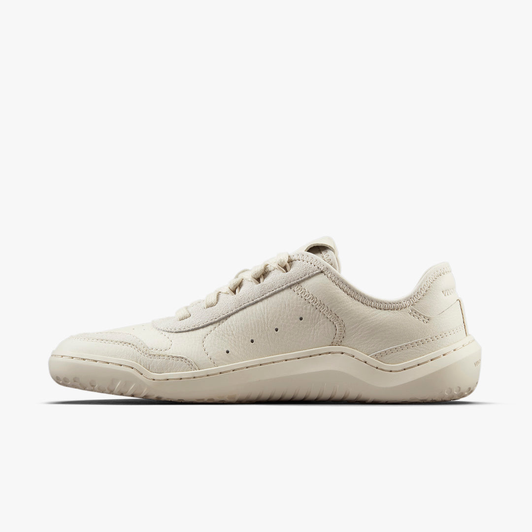 GOBI SNEAKER LEATHER WOMENS LIMESTONE - Vivobarefoot