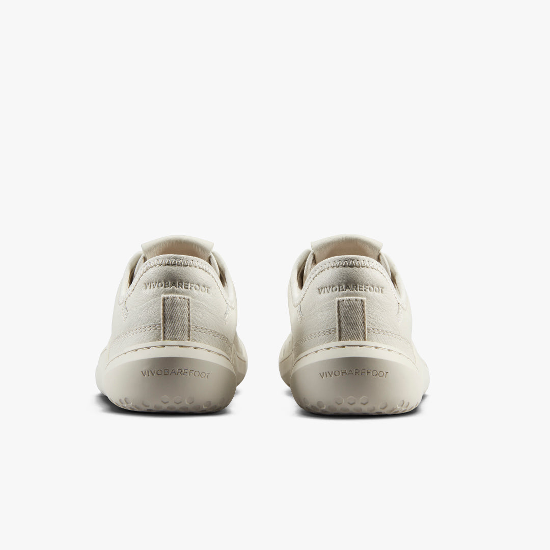 GOBI SNEAKER LEATHER WOMENS LIMESTONE - Vivobarefoot