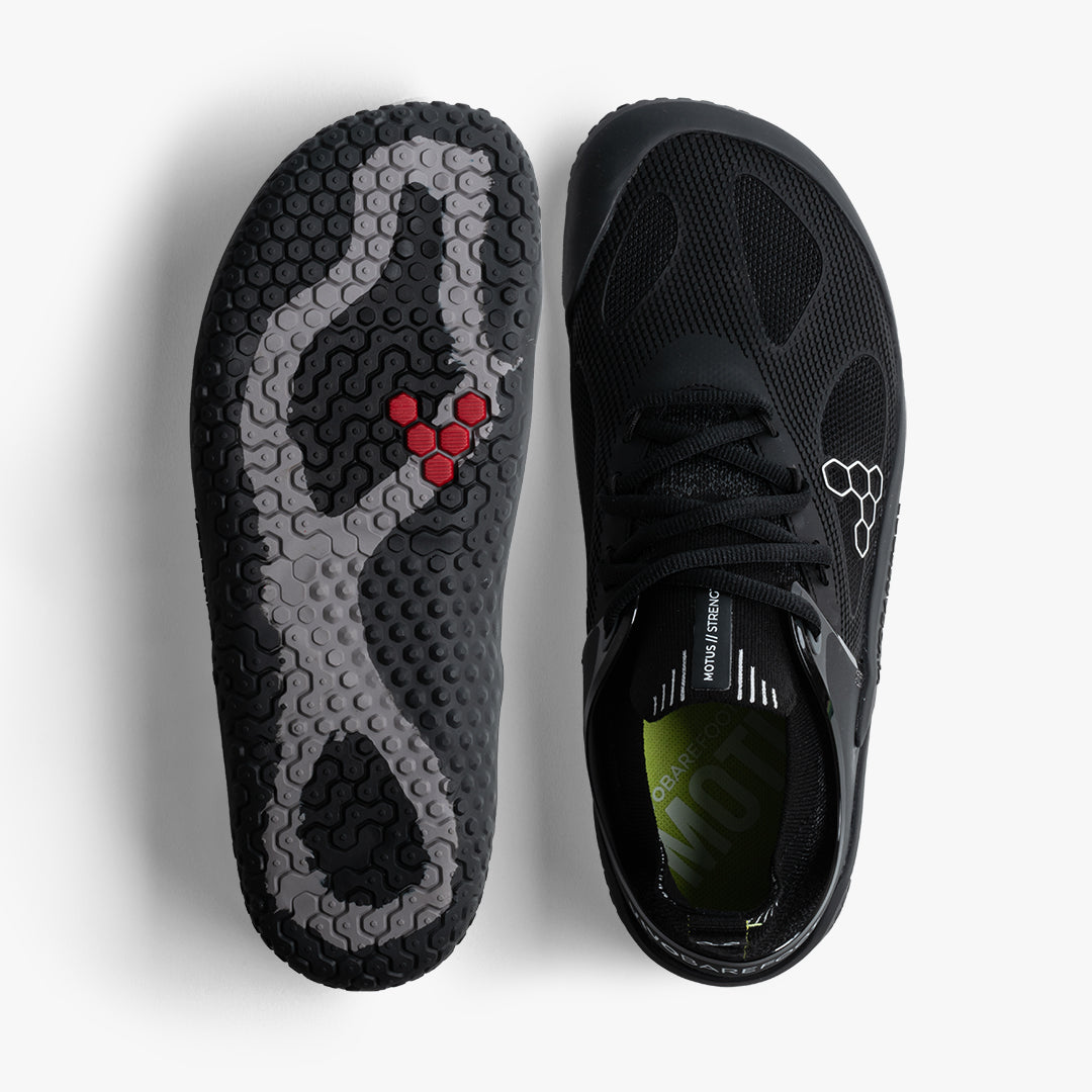 MOTUS STRENGTH MENS OBSIDIAN WHITE - Vivobarefoot
