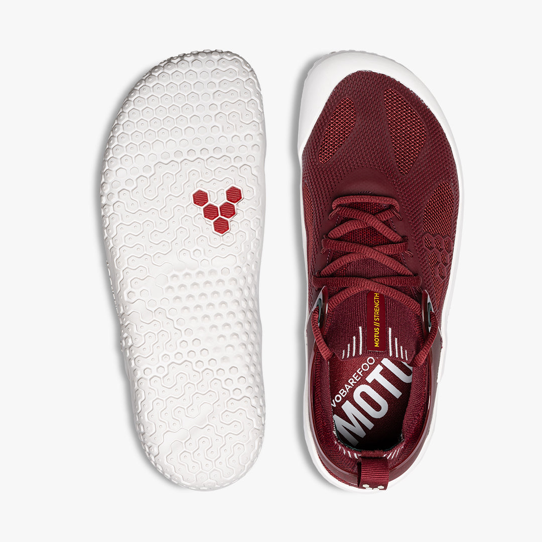 MOTUS STRENGTH WOMENS BURGUNDY - Vivobarefoot