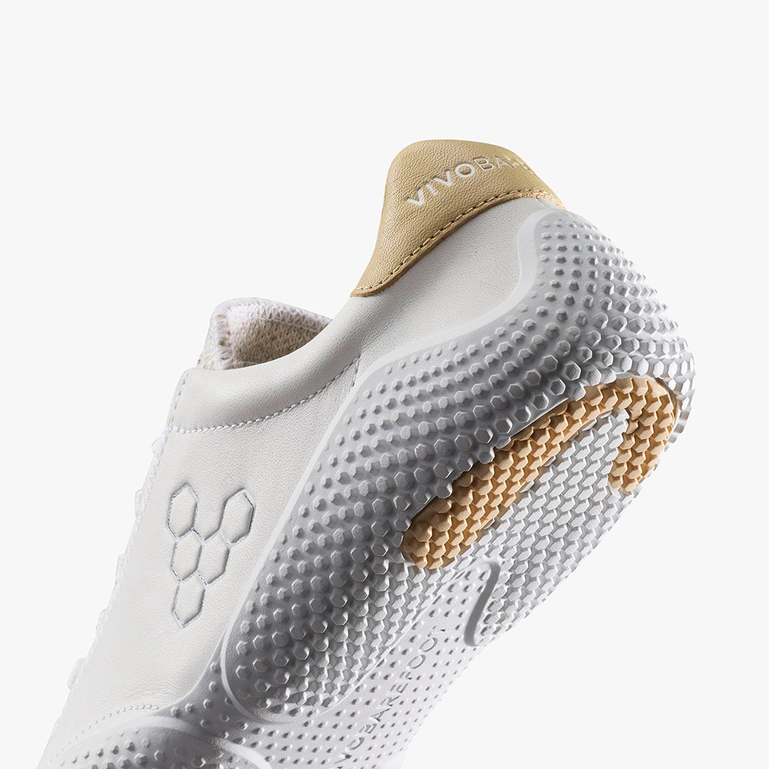 MOTUS STUDIO SNEAKER LEATHER WOMENS BRIGHT WHITE - Vivobarefoot