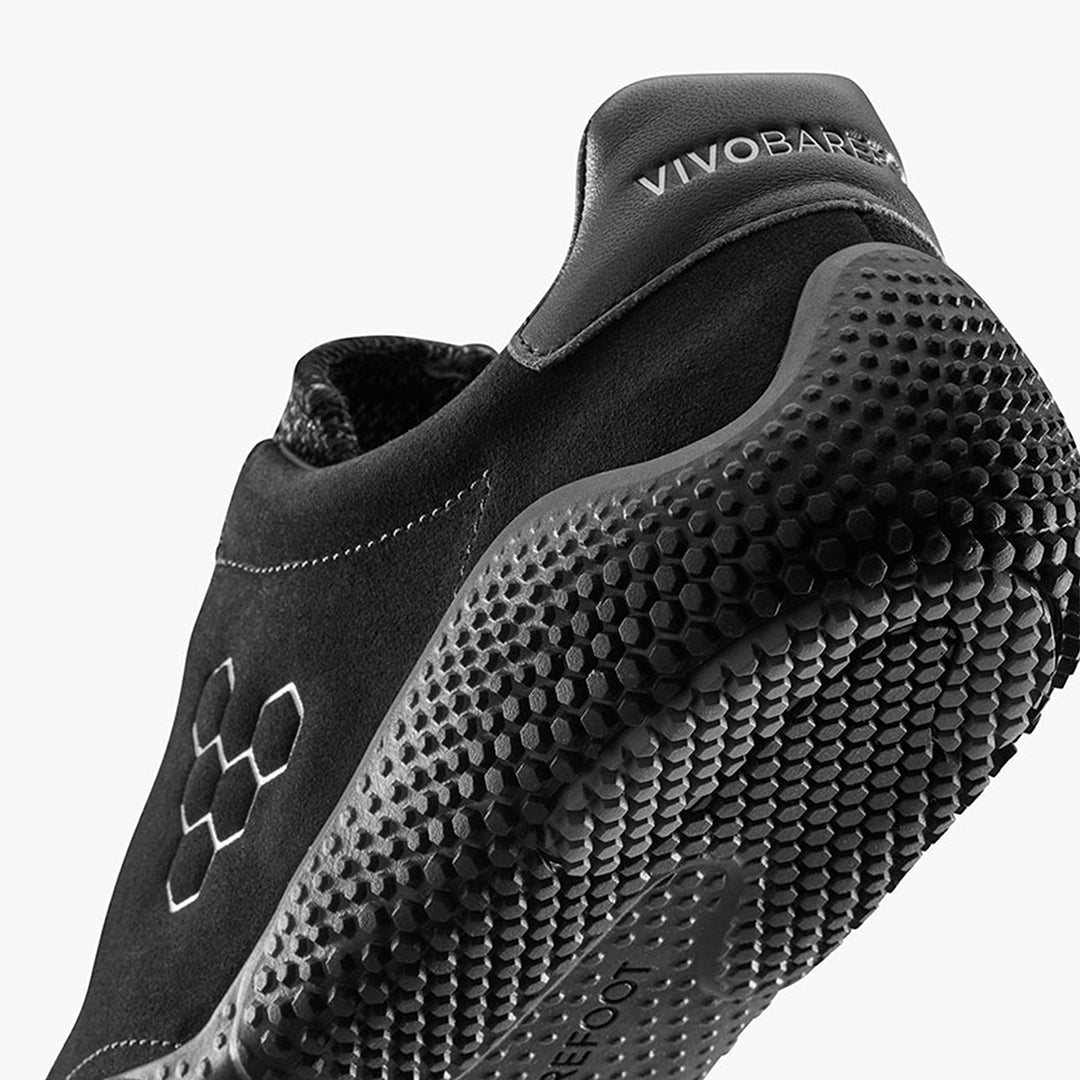 MOTUS STUDIO SNEAKER LTH MENS OBSIDIAN - Vivobarefoot