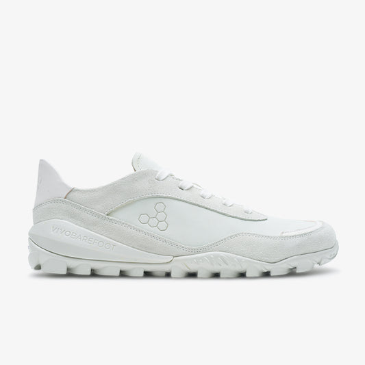 NOVUS WOMENS TRAINER SHOES WHITE LEATHER - Vivobarefoot