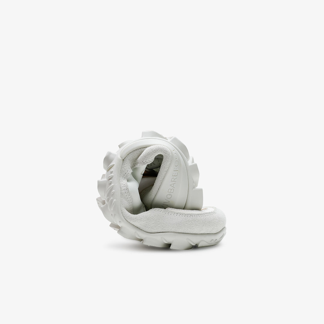 NOVUS WOMENS TRAINER SHOES WHITE LEATHER - Vivobarefoot