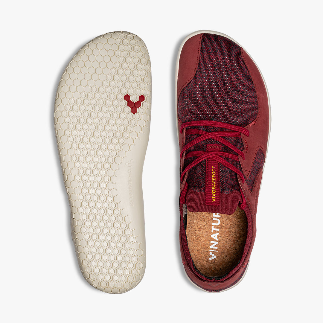 PRIMUS ASANA II MENS BURGUNDY - Vivobarefoot