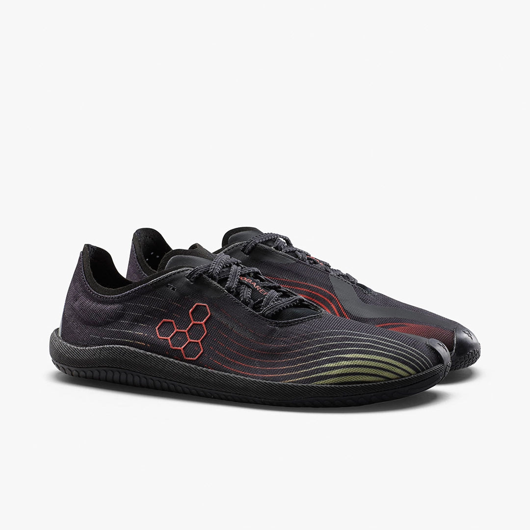 PRIMUS FLOW MENS OBSIDIAN/CHERRY TOMATO - Vivobarefoot